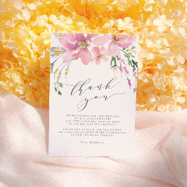 Tack för Blommigten Bouquet-Eleganten under sommar Kort