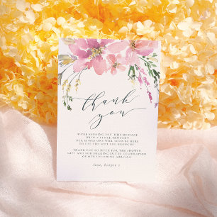 Tack för Blommigten Bouquet-Eleganten under sommar Kort