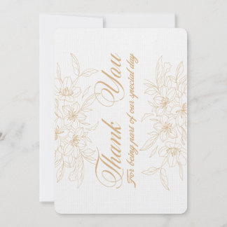 Tack för Blommigten elegant - Personlig Appe Kort