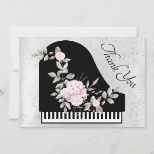 Tack för blommigten pianodekan kort