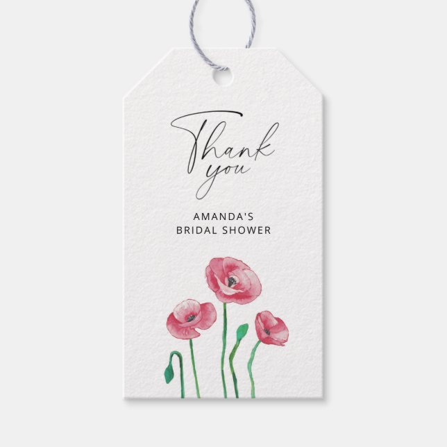 Tack för blommigtens möhippa, märkre presentetikett (Framsidan)