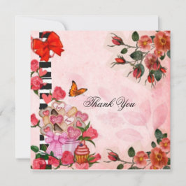 Tack för blommor och kakor