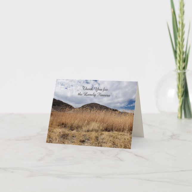 Tack för blommor, varsam bryggnot (Framsida)