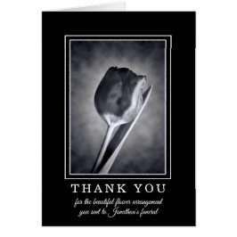 Tack för blomstertunneln (Flowers Funeral Service  Hälsningskort