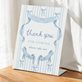 Tack för Blue Bow Boy Shower