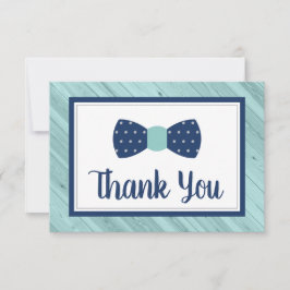 Tack för Bow Tie-kortet, flottan, Aqua Kort