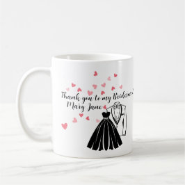 Tack för Bridesmaid, Maid of honor Kaffemugg