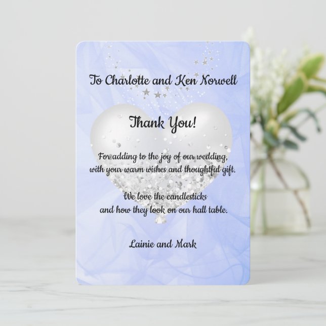 Tack för Bröllop-gåva 3 (Stående Fram)