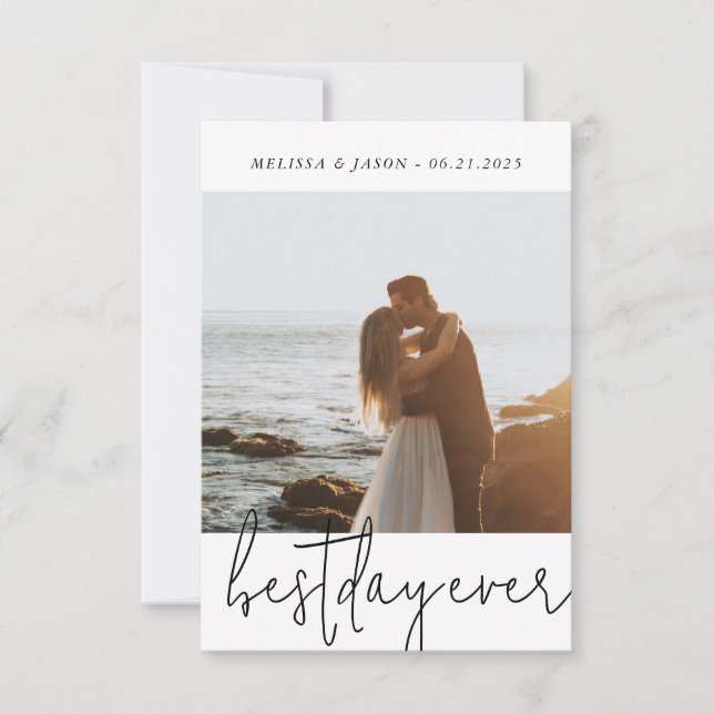 Tack för Bröllop-kortet Foton till bröllop (Framsida)