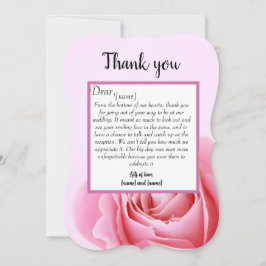 Tack för bröllop-kortet inbjudningar