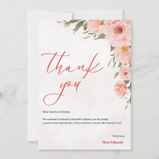 Tack för bröllop-kortet julkort