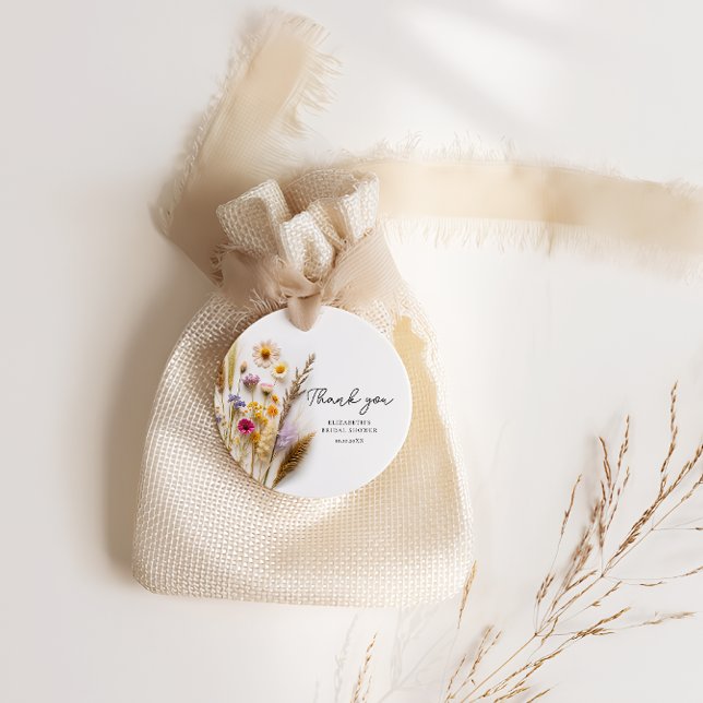 Tack för bröllopsfesten Love in Bloom Gåvor Etiketter (Skapare uppladdad)