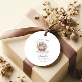 Tack för bröllopspresent: En ny kapitel Story Book Gåvor Etiketter