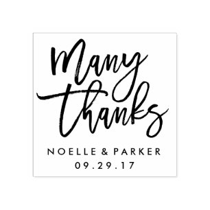 Tack för bröllopsstämpeln stämpel