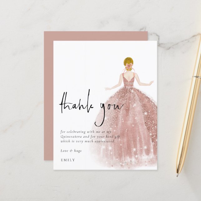 Tack för budgeteringen Ro Guld Gown Blonde Quincea (Fram/Back In Situ)