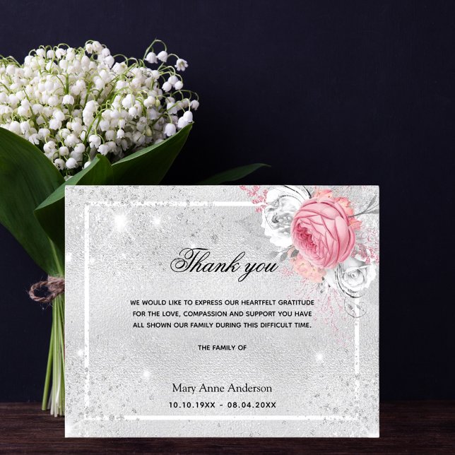 Tack för budgetsympati för silver rosa (Skapare uppladdad)