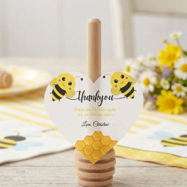 Tack för Buzz - på födelsedagen Hjärtformat Klistermärke