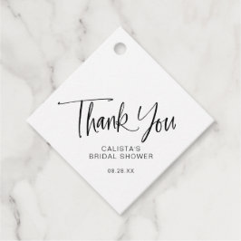 Tack för Calligraphy Script-Möhippa Gåvor Etiketter