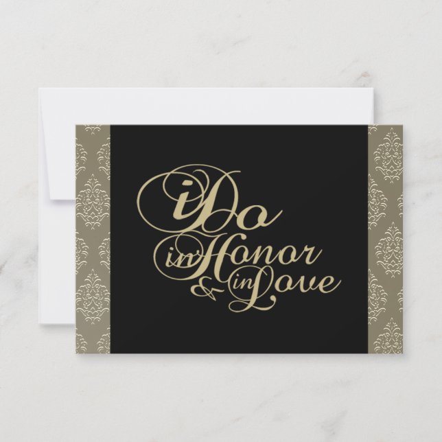Tack för Champagne Damask Cards Kort (Framsida)