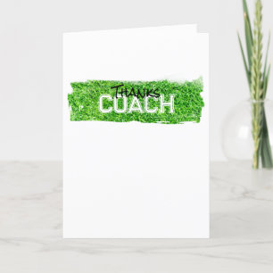 Tack för COACH Turf Team Personlig Sports Kort