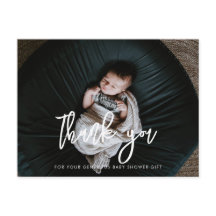 Tack för contemporaryns moderna svarta babydusch