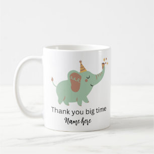Tack för Cute Elephant-kortet, tack för babyn Kaffemugg