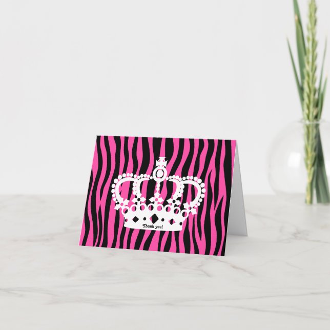 Tack för Cute krona Kort (Framsida)