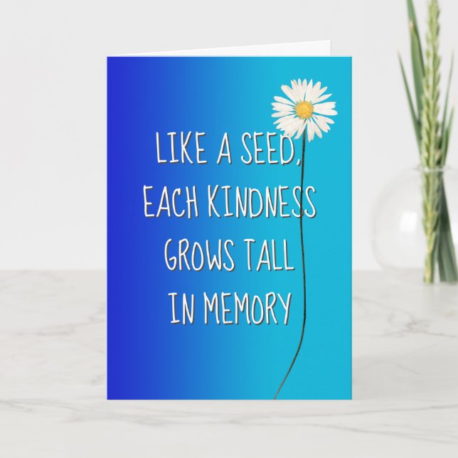 Tack för daisy kort (Framsida)