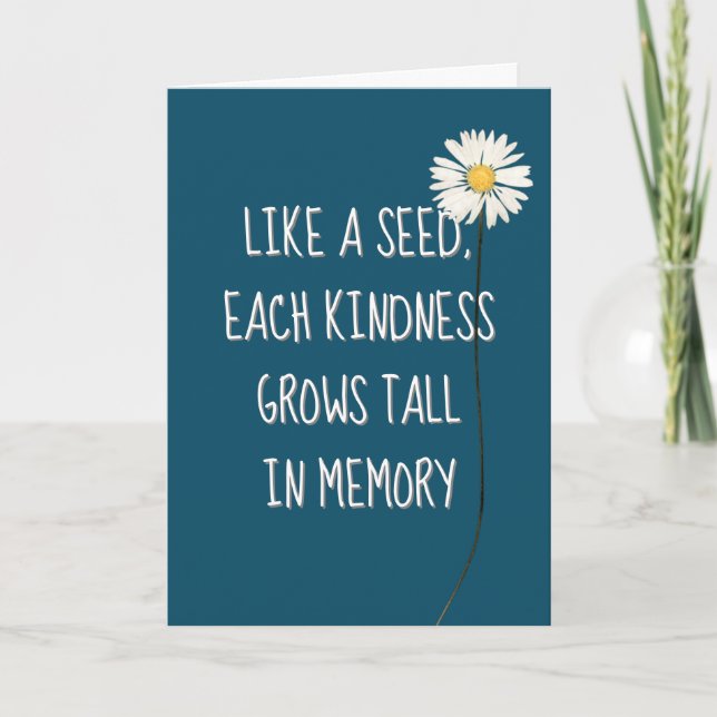 Tack för daisy kort (Framsida)