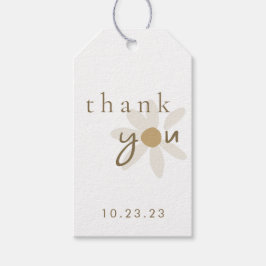 Tack för Daisyns Blommigt märkrn Cute Favoritpåläg Presentetikett