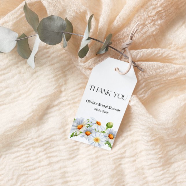 Tack för daisyns möhippa, märkre presentetikett (Skapare uppladdad)