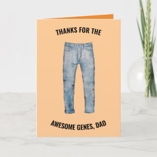 Tack för de fantastiska generna Pappa Fars dag Kort