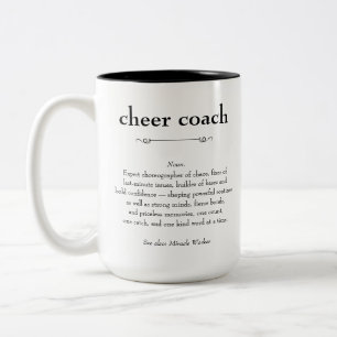 Tack för definition av Cheer Coach Två-Tonad Mugg