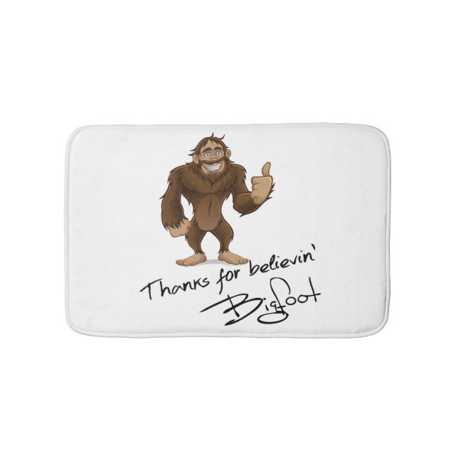 Tack för den Believin Bigfoot autografen Badrumsmatta (Framsidan)
