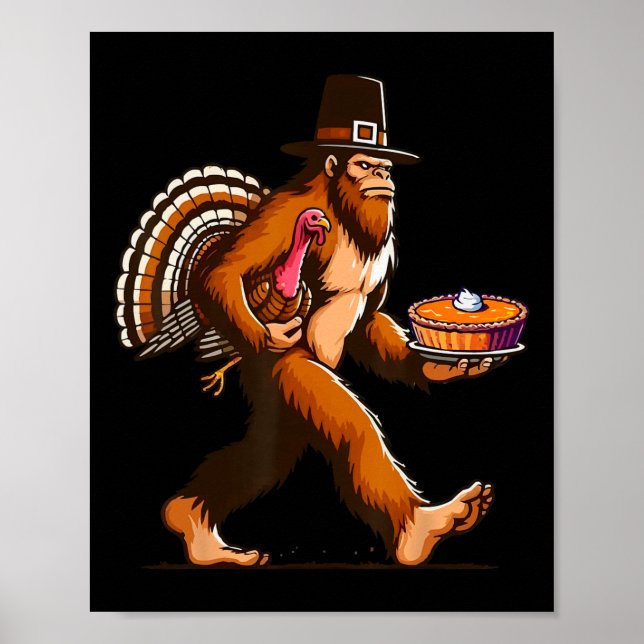 Tack för den beundransvärda Pilgrim Sasquatch Yeti Poster (Framsidan)