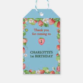 Tack för den blå pojkens bäste födelsedag presentetikett