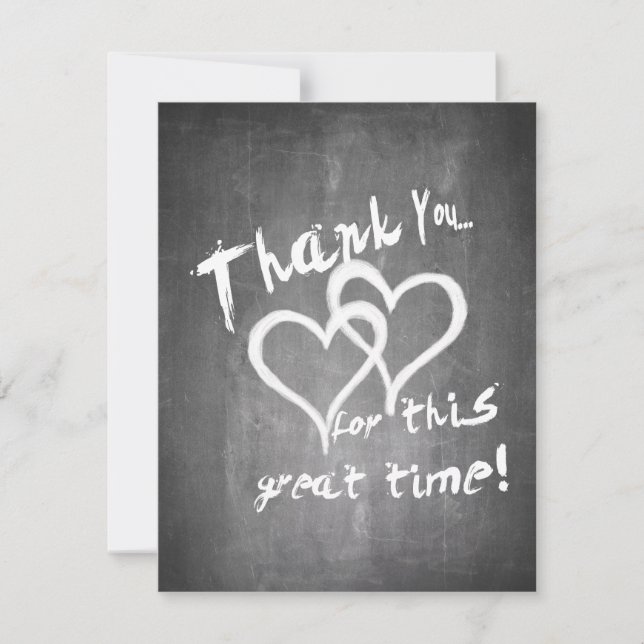 Tack för den här underbara tiden på en kalkbräda (Framsida)