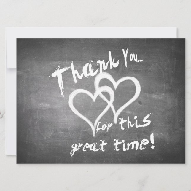 Tack för den här underbara tiden på en kalkbräda (Framsida)