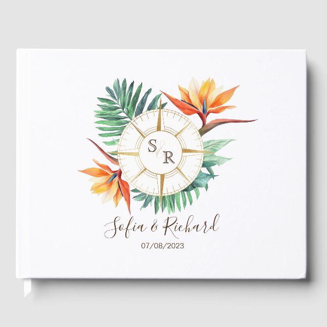 Tack för destinationspass för Bröllop-pass Gästböcker (Framsida)