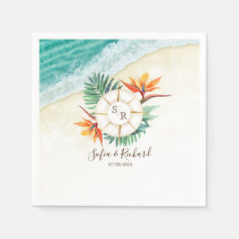 Tack för destinationspass för Bröllop-pass Pappersservett