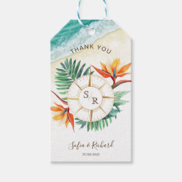 Tack för destinationspass för Bröllop-pass Presentetikett