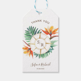 Tack för destinationspass för Bröllop-pass Presentetikett