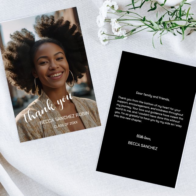 Tack för det enkla skriptkortet studenten (Skapare uppladdad)