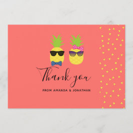 Tack för det exotiska tropiska sommarklossonsbröll kort