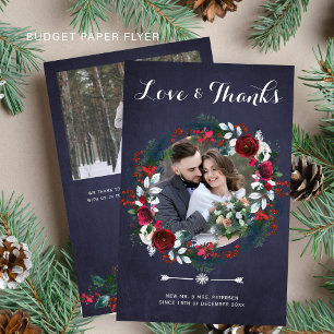 Tack för det fina julfotot som du fick i bröllop