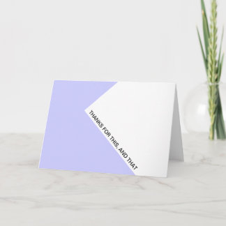 Tack för det här och det