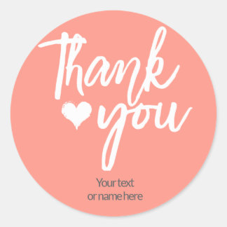 Tack för det kalligrafiska klistermärket runt klistermärke