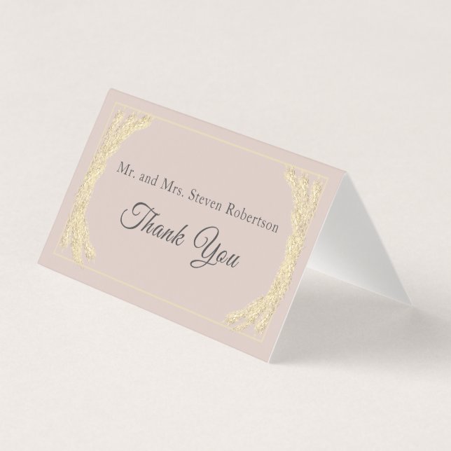 Tack för det katolska vinterbröllopet kort (Framsida)