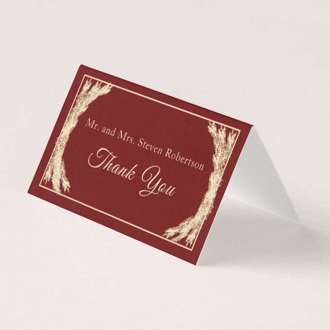 Tack för det katolska vinterbröllopet kort (Framsida)