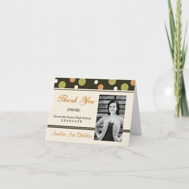 Tack för det moderna 2015-Studentfesten-kortet (Framsida)